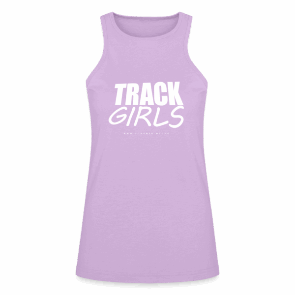 Track Girls TV Series American Apparel Women’s Racerneck Tank (White logo)