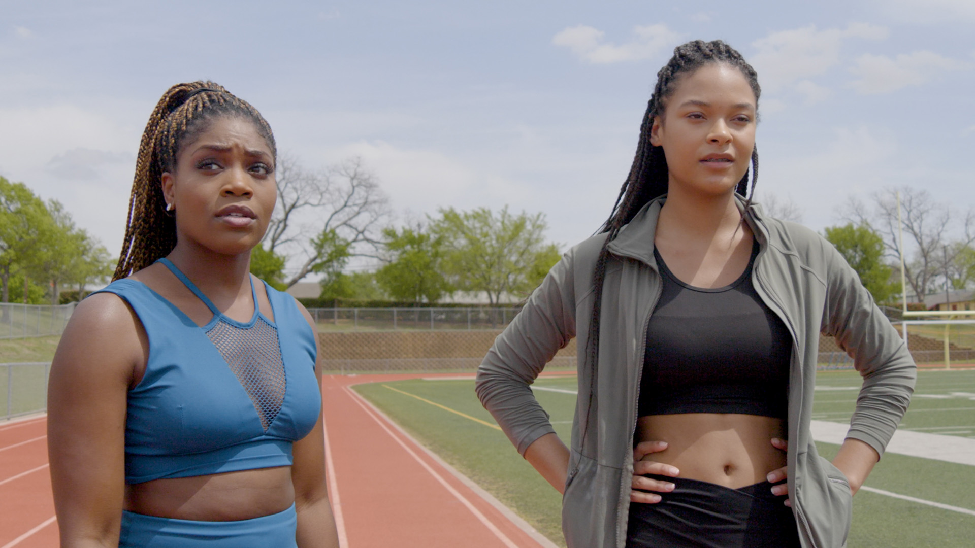 Track Girls Kendra Fields and Tasha